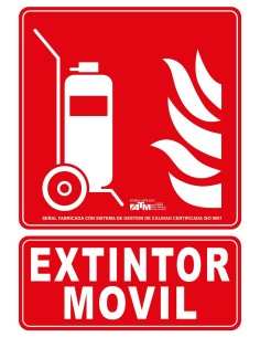 SEÑAL CARRO EXTINTOR PVC CLASE B
