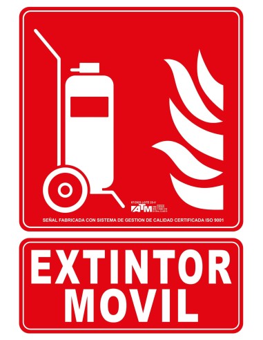 SEÑAL CARRO EXTINTOR PVC CLASE B