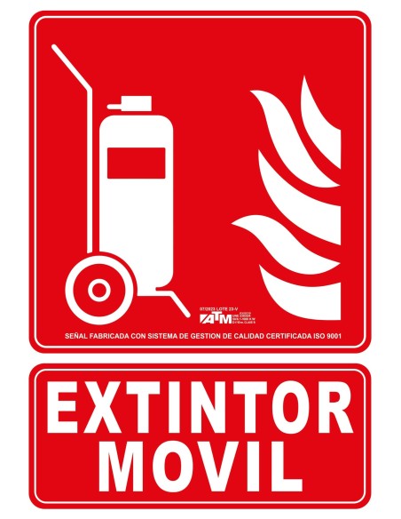 SEÑAL CARRO EXTINTOR PVC CLASE B
