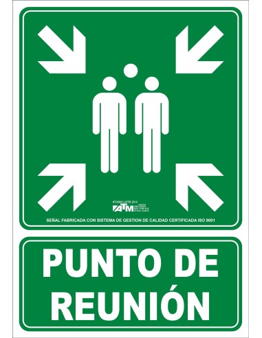 SEÑAL PUNTO DE REUNION PVC CLASE B