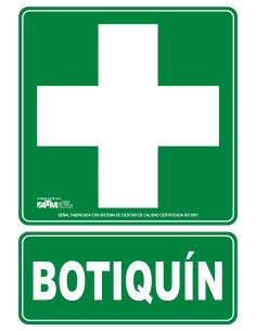 SEÑAL BOTIQUIN PVC CLASE B