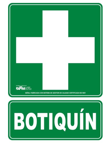 SEÑAL BOTIQUIN PVC CLASE B