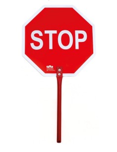 SEÑAL STOP CON MANGO METALICO