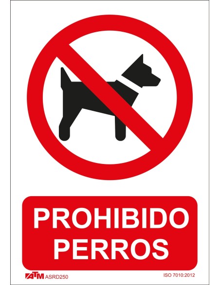 SEÑAL PROHIBIDO PERROS PVC GLASSPACK
