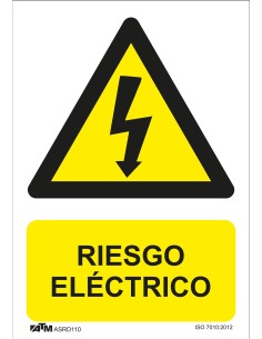 SEÑAL PELIGRO RIESGO ELECTRICO PVC GLASSPACK