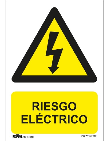 SEÑAL PELIGRO RIESGO ELECTRICO PVC GLASSPACK