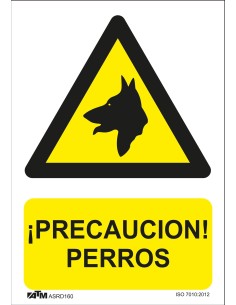 SEÑAL PELIGRO CUIDADO CON EL PERRO PVC GLASSPACK