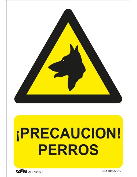 SEÑAL PELIGRO CUIDADO CON EL PERRO PVC GLASSPACK