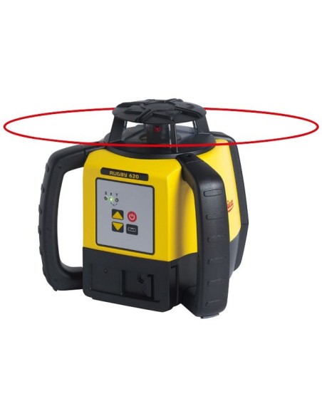 NIVEL LASER ROTATIVO RUGBY 620 (ALCANCE 800 M, PRECISION ± 1.5 MM)