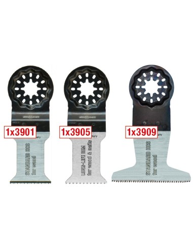 HOJAS DE SIERRA OSCILANTES PARA MADERA 3900 (JUEGO DE 3 UDS)