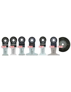 HOJAS DE SIERRA OSCILANTES PARA MADERA Y METAL 3900 (JUEGO DE 7 UDS)