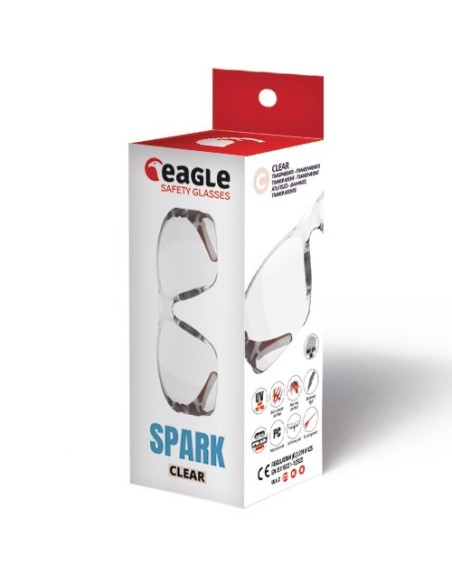 GAFAS DE SEGURIDAD SPARK CON LENTE TRANSPARENTE