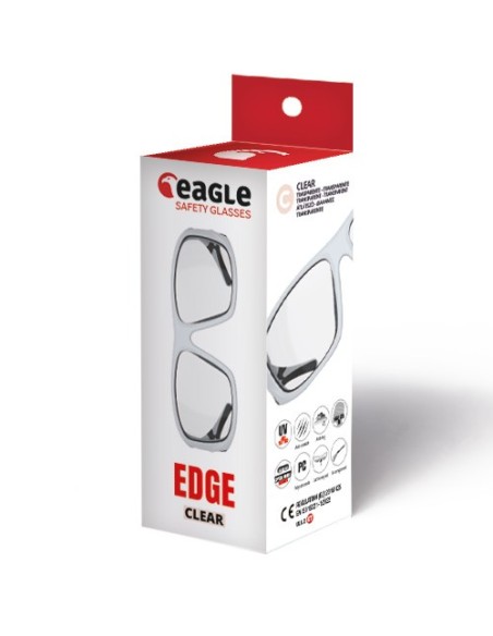 GAFAS DE SEGURIDAD EDGE CON LENTE TRANSPARENTE