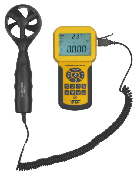 Anemómetro electrónico digital Medidor velocidad viento