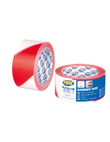 CINTA DE BALIZAMIENTO BARRIER TAPE ROJO/BLANCA (50MM X 100M)