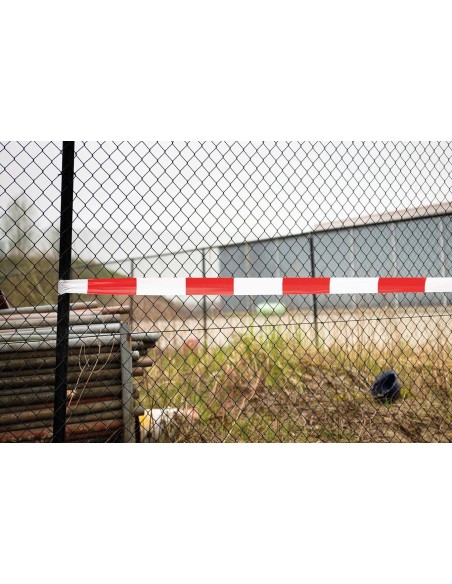 CINTA DE BALIZAMIENTO SUPER BARRIER TAPE ROJO/BLANCO (80MM X 500M)