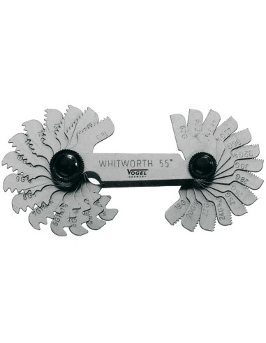 PATRONES DE ACERO PARA ROSCAS TIPO WHITWORTH/ METRICO (48 LAMINAS)