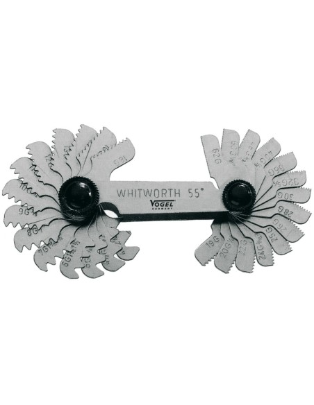PATRONES DE ACERO PARA ROSCAS TIPO WHITWORTH/ METRICO (48 LAMINAS)