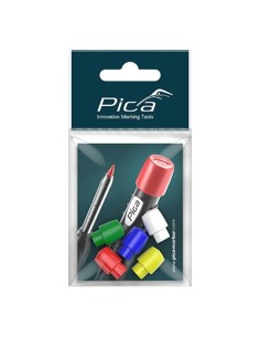 JUEGO DE 5 CAPUCHONES PARA PICA DRY (ROJO, AZUL, VERDE, AMARILLO, Y BLANCO)