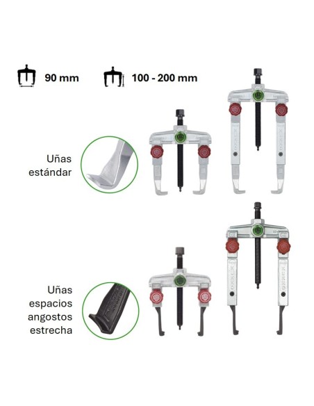 JUEGO EXTRACTORES DE 2 PATAS BASICO DE TALLER