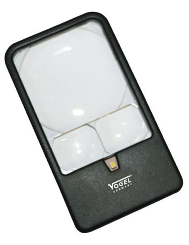 LUPA DE BOLSILLO CON LED, AUMENTO X3 / X5 / X7