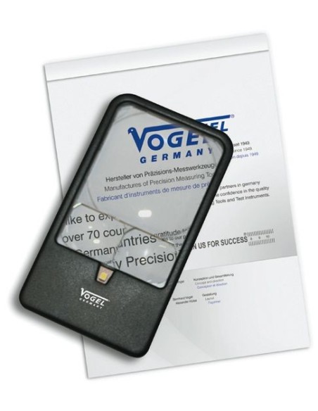 LUPA DE BOLSILLO CON LED, AUMENTO X3 / X5 / X7