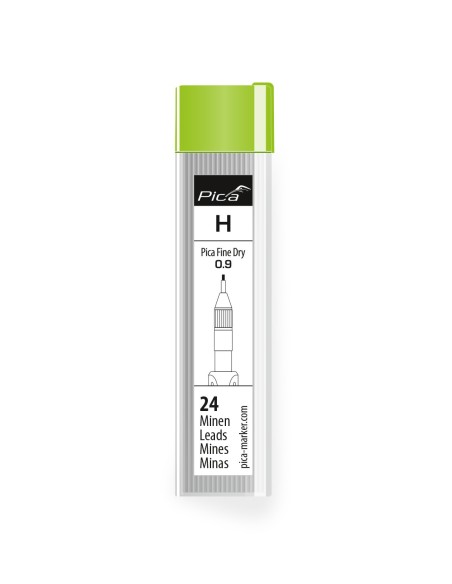ESTUCHE DE 24 MINAS DE GRAFITO 0,9 H FINE DRY