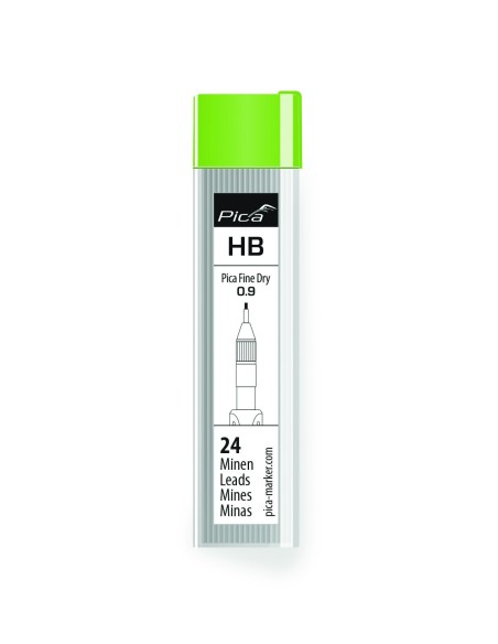 ESTUCHE DE 24 MINAS DE GRAFITO 0,9 HB FINE DRY