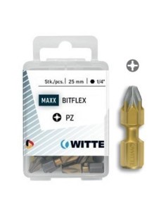 Puntas Pozidriv DIAMOND FLEX de 25 mm en cajita de plástico