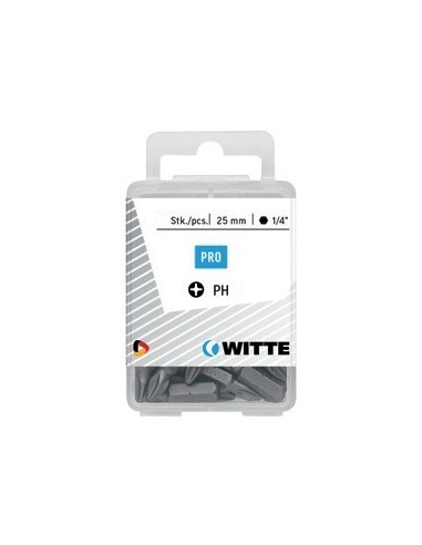 Puntas Phillips de 25 mm en cajita de plástico (5 ud)
