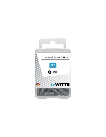 Puntas Phillips de 25 mm en cajita de plástico (5 ud)