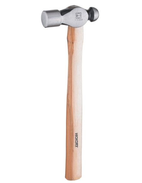 Martillo de bola con mango de madera de hickory