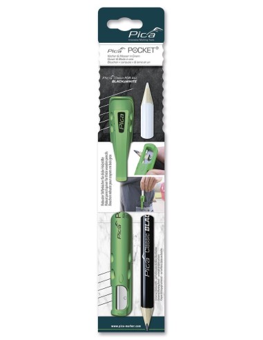 CONJUNTO FUNDA PICA POCKET + LAPIZ PICA CLASSIC CARPINTERO DE 240 MM