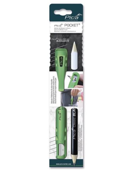 CONJUNTO FUNDA PICA POCKET + LAPIZ PICA CLASSIC CARPINTERO DE 240 MM