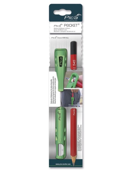 CONJUNTO FUNDA PICA POCKET + LAPIZ PICA CLASSIC CARPINTERO DE 240 MM