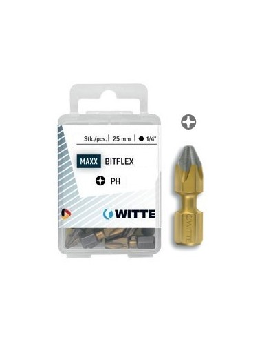 Puntas Phillips DIAMOND FLEX de 25 mm en cajita de plástico (5 ud)