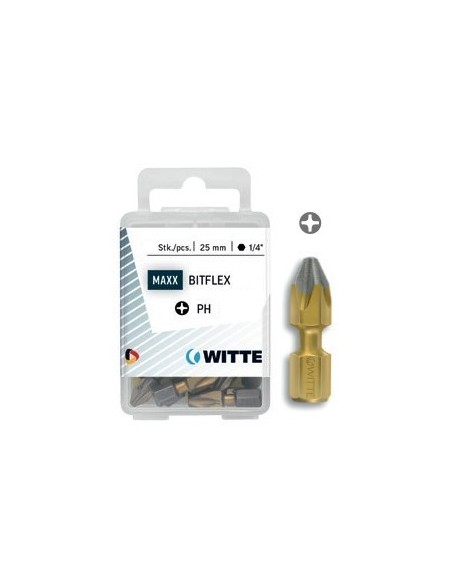 Puntas Phillips DIAMOND FLEX de 25 mm en cajita de plástico (5 ud)