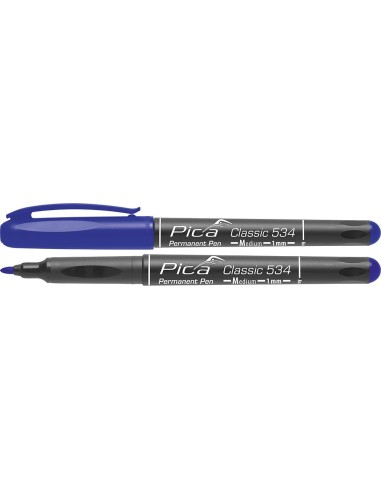 MARCADOR PERMANENTE CLASSIC BALA MEDIO AZUL