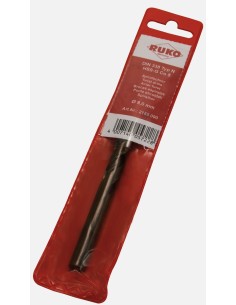 Broca helicoidal DiN 338 tipo N HSS-G vaporizada negra en bolsa de plástico
