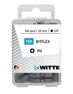 Puntas Phillips BITFLEX de 25 mm en cajita de plástico