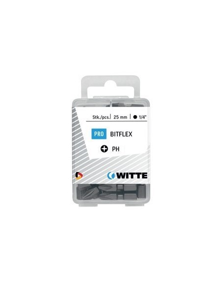 Puntas Phillips BITFLEX de 25 mm en cajita de plástico