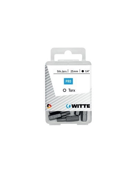 Puntas Torx de 25 mm en cajita de plástico (5 ud)