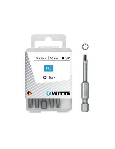 Puntas Torx de 50 mm en cajita de plástico (5 ud)