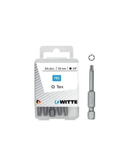 Puntas Torx de 50 mm en cajita de plástico (5 ud)