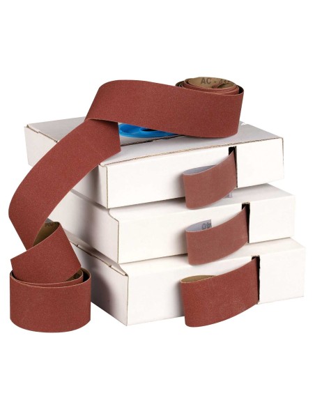 Rollo tela abrasiva superflexible óxido aluminio semi-friable 38x25 mm - AC411JFE