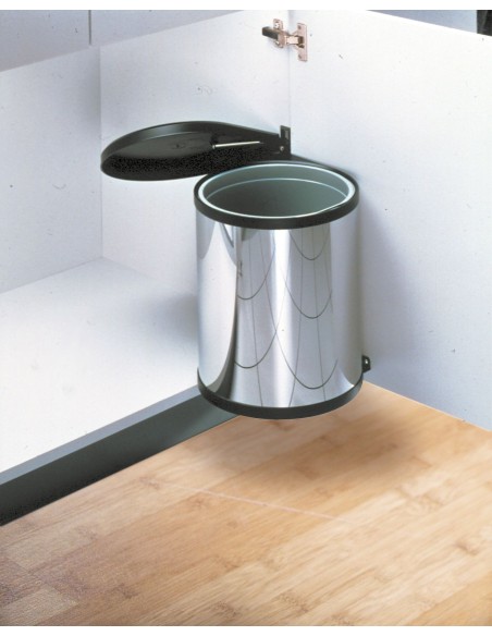 CUBO DE BASURA INTEGRABLE DE 15 LITROS COMPACT-BOX GRIS