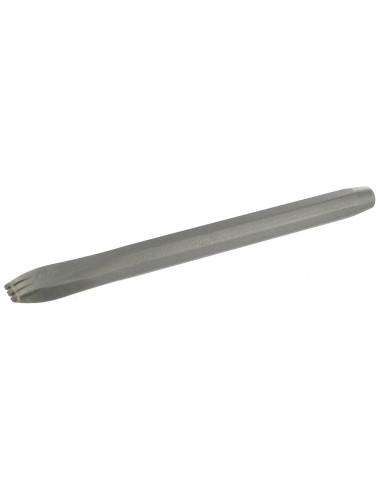 Gradina con dientes de metal duro planos