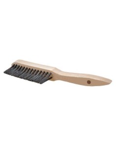Cepillos manuales cuerpo de madera tipo soldador forma V 3 hileras