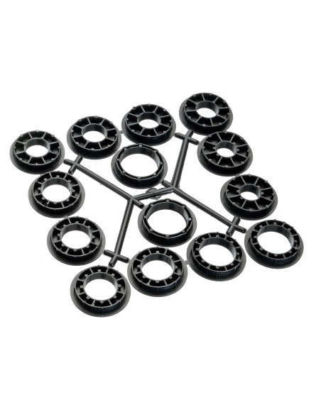 Cepillos circulares de alambre ondulado con agujero multieje ACERO INOX