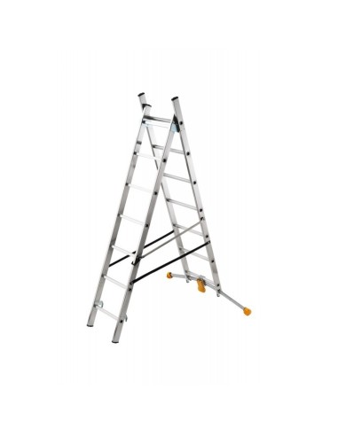 Escalera combinada de 2 tramos con estabilizador curvo HobbyLOT